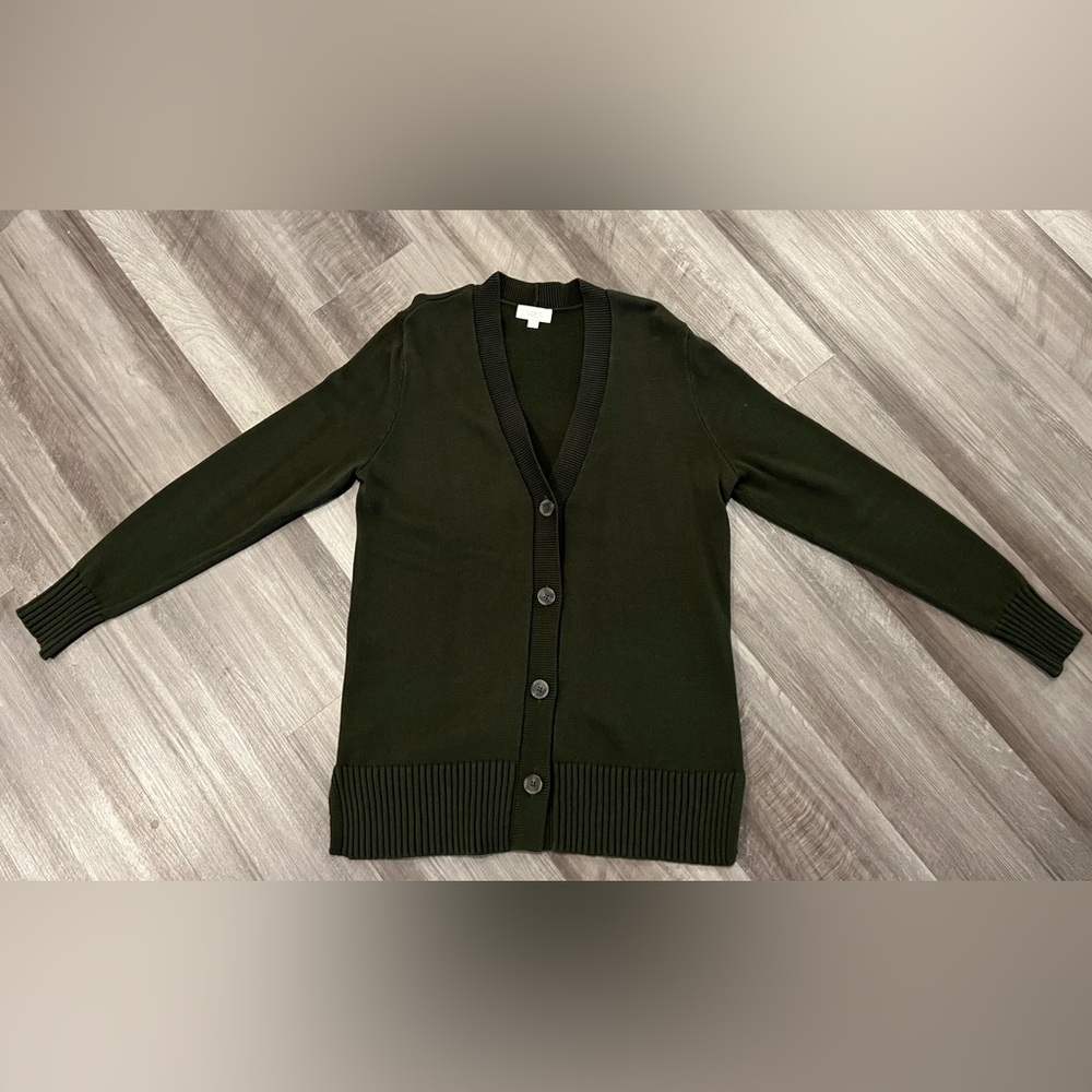 Loft Outlet Cardigan Olive Green Size Medium